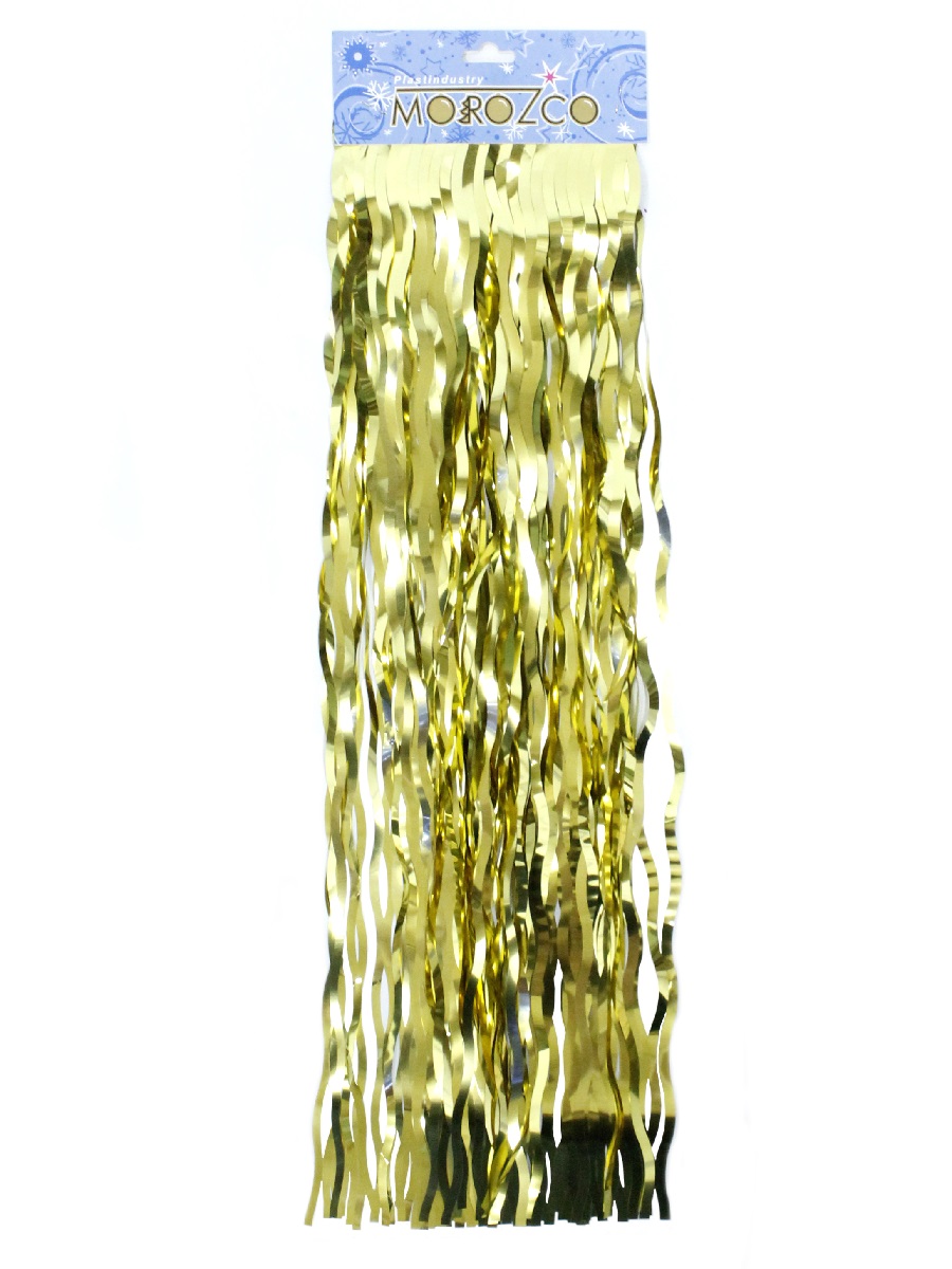 Д505002 Дождик волнистый золото