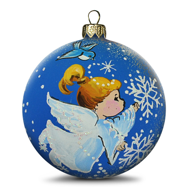 ангел со снежинками